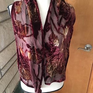 Multi-colored dress scarf.